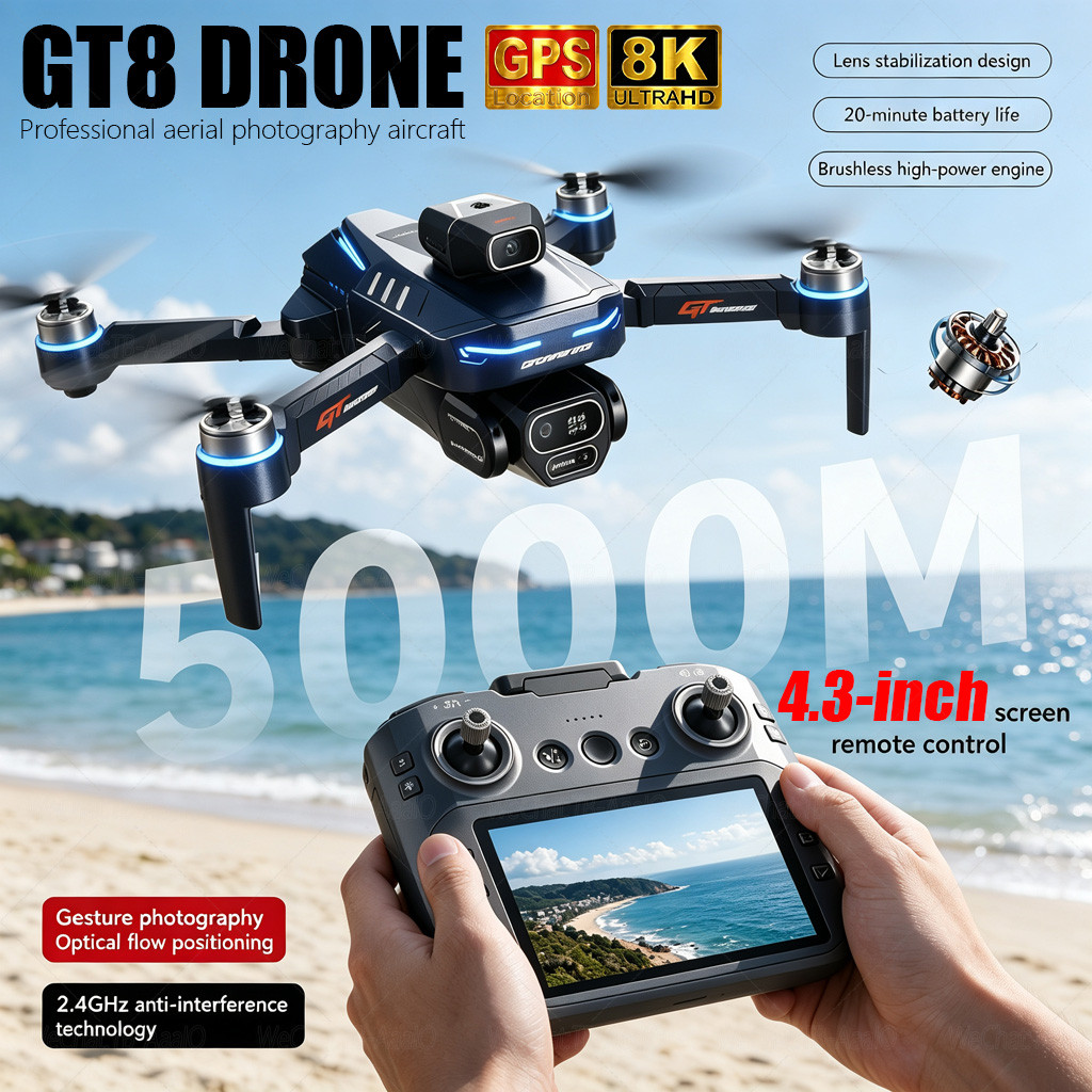 Drone Photogrammetry - NEUE GT8 HD RC-Drohne 4K Professionelle